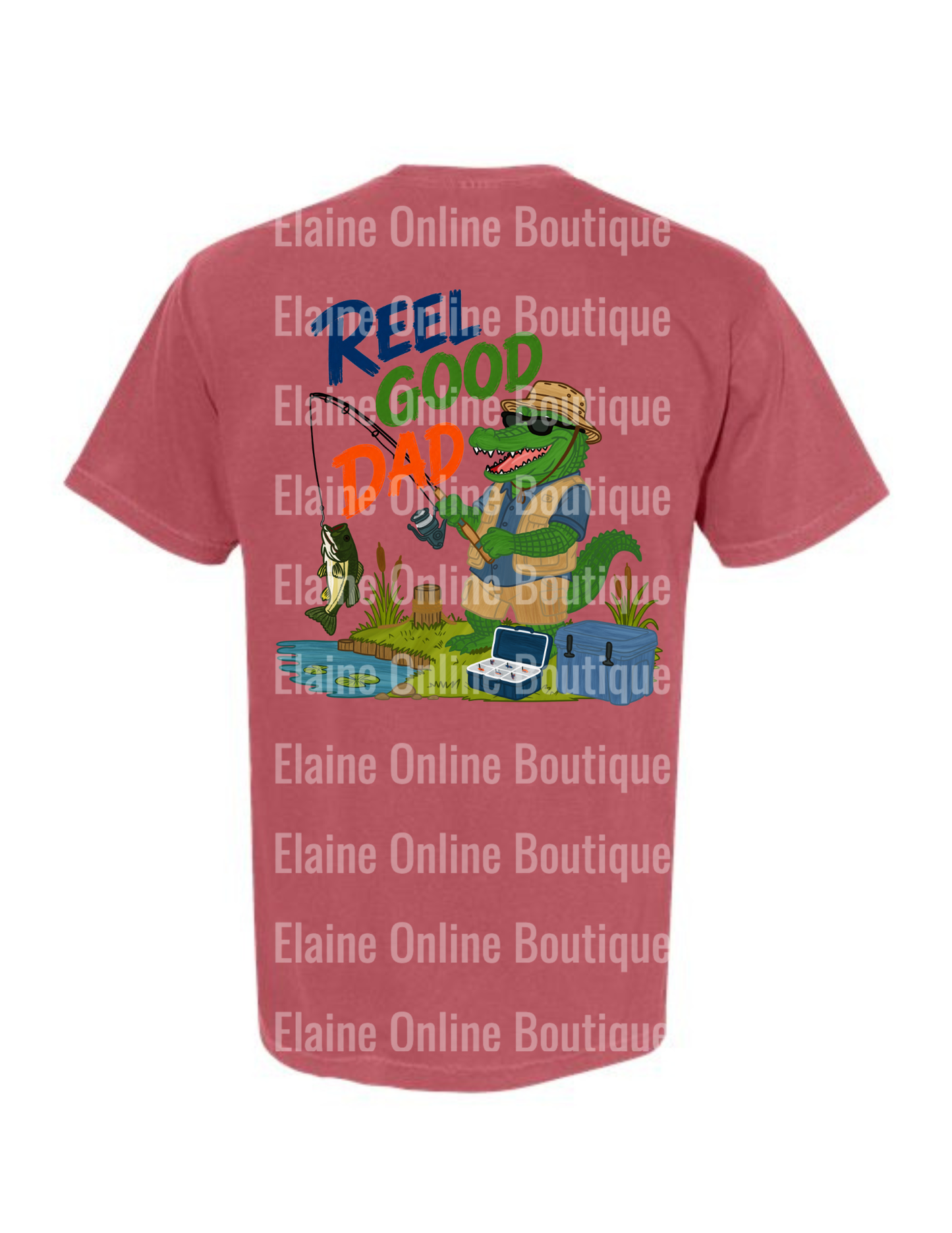 Reel Good Dad Comfort Color Pocket Short Sleeve