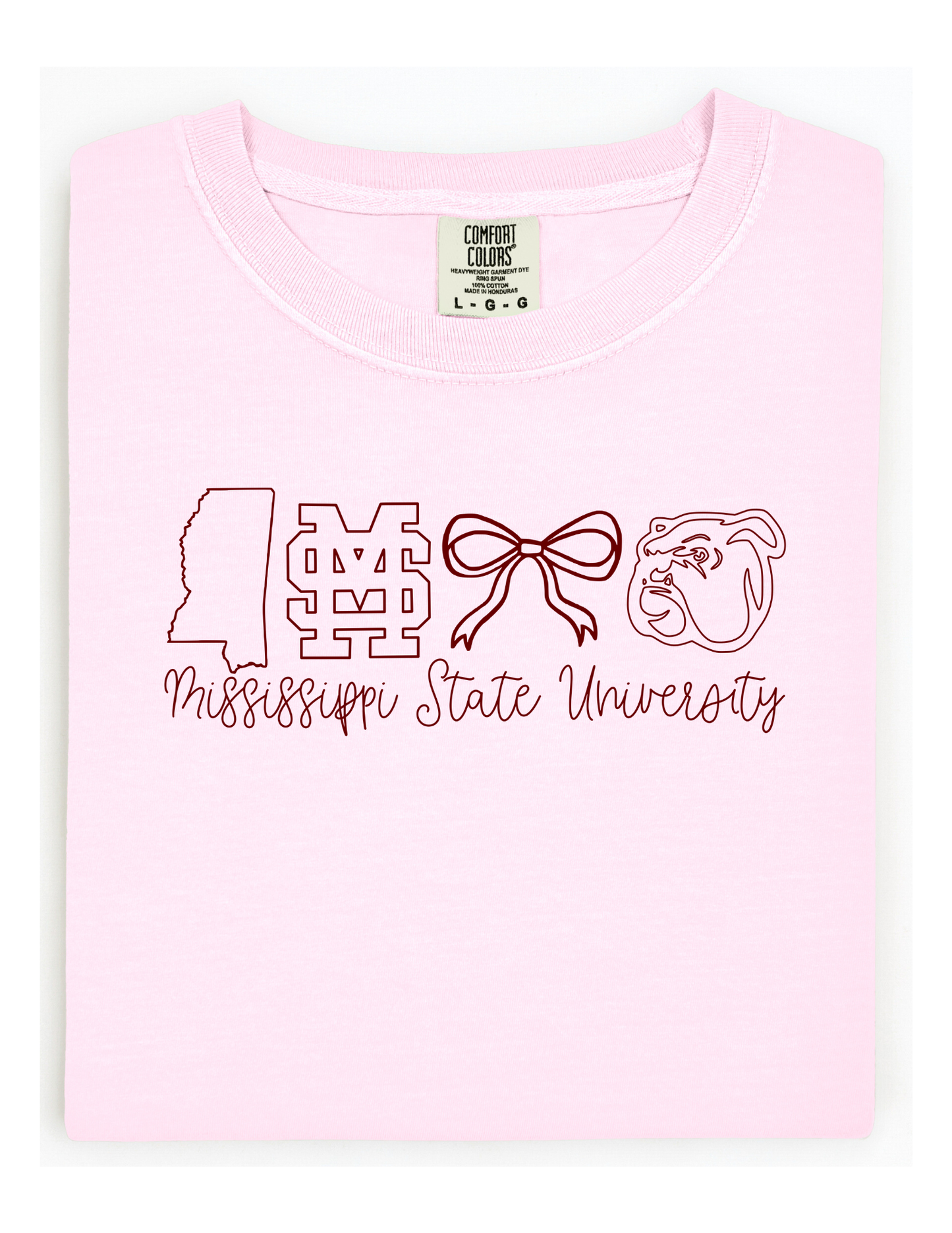 Mississippi State University Comfort Color Short Sleeve