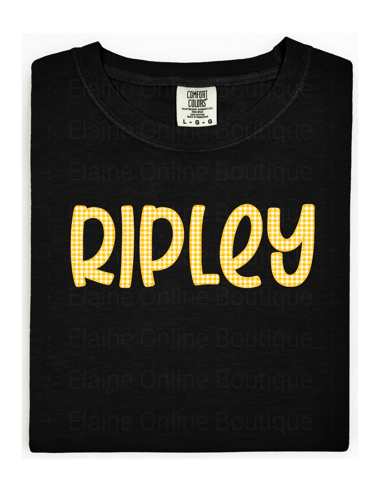 Ripley Gingham Comfort Color Short Sleeve