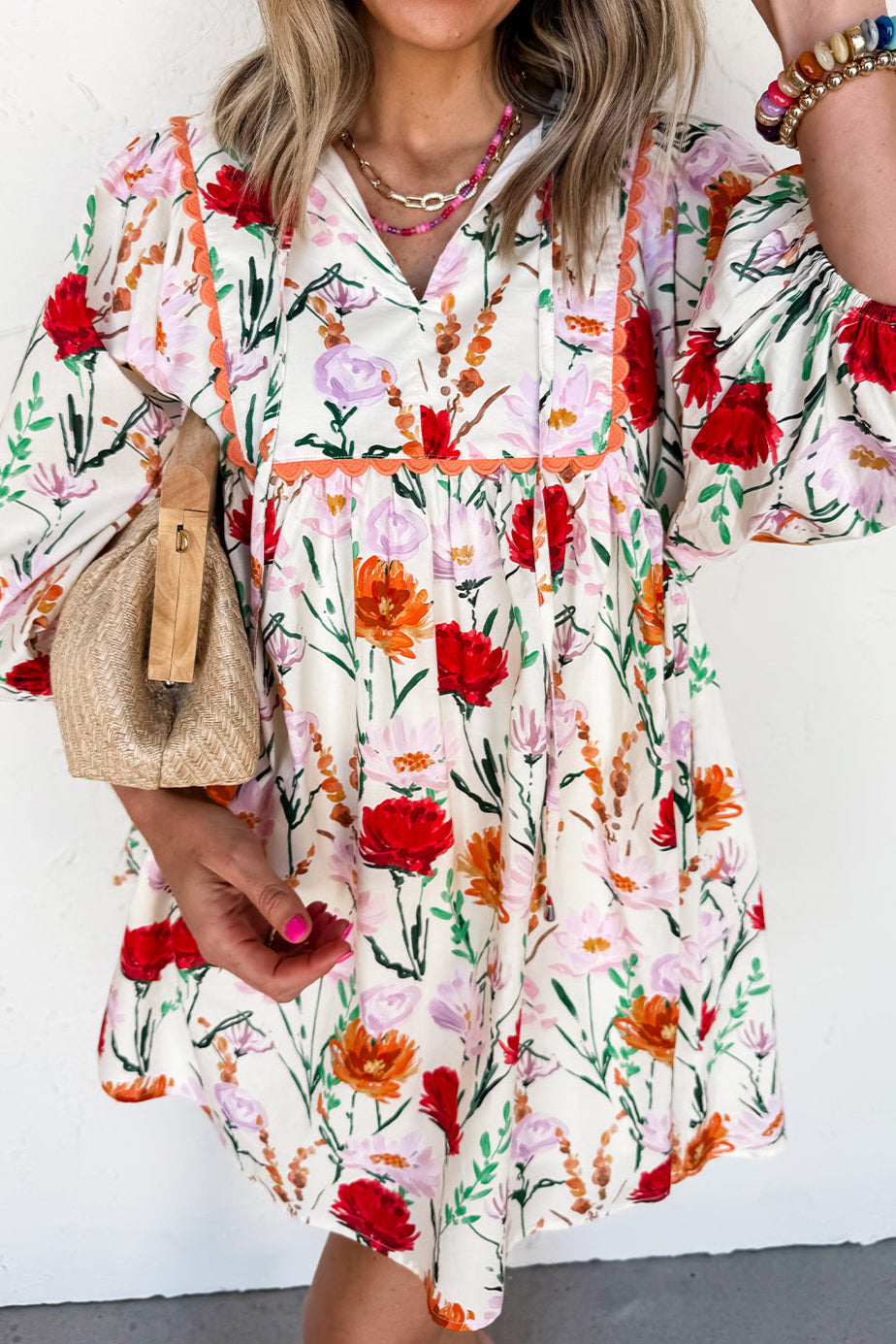 PRE-ORDER In Bloom Floral Dress 3/4 Sleeve