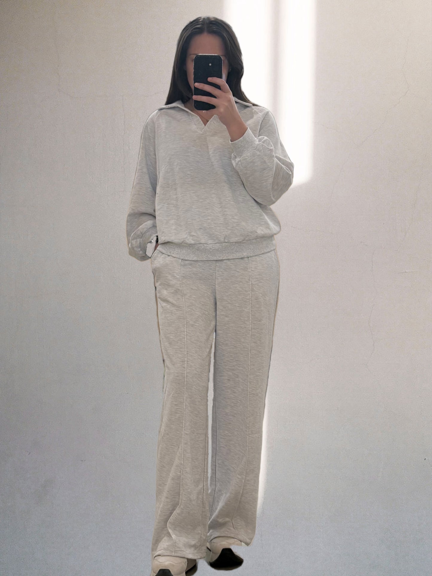 Cloud Gray Pants Set