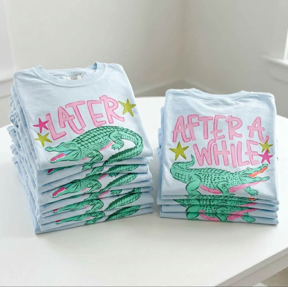 Later Gator After While Crocodile Comfort Color Short Sleeve