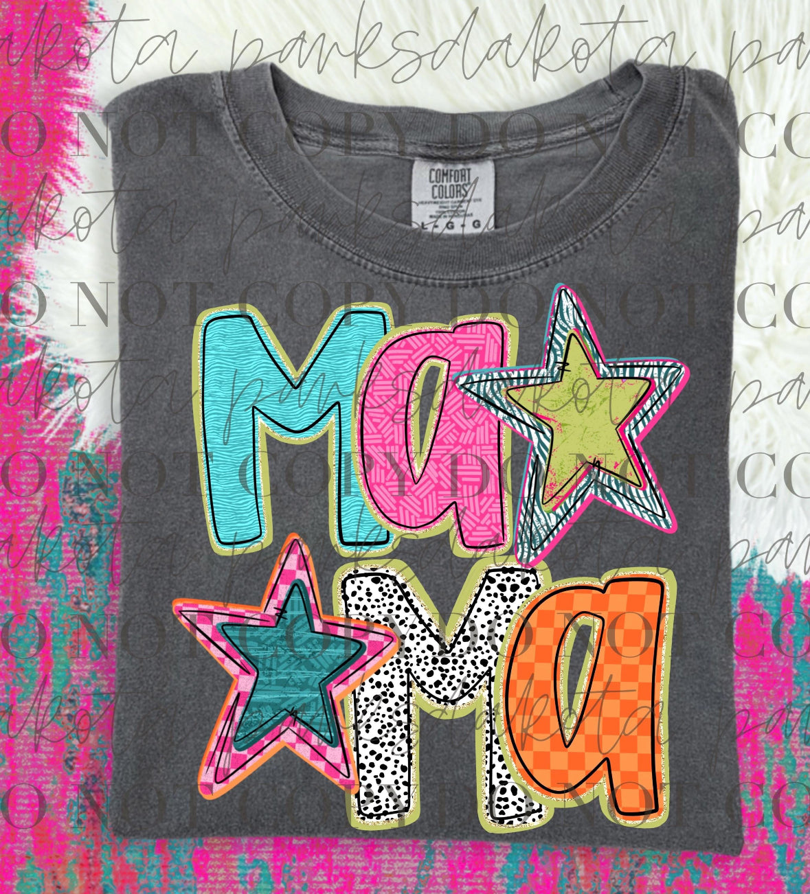 Preppy MaMa Comfort Color Short Sleeve