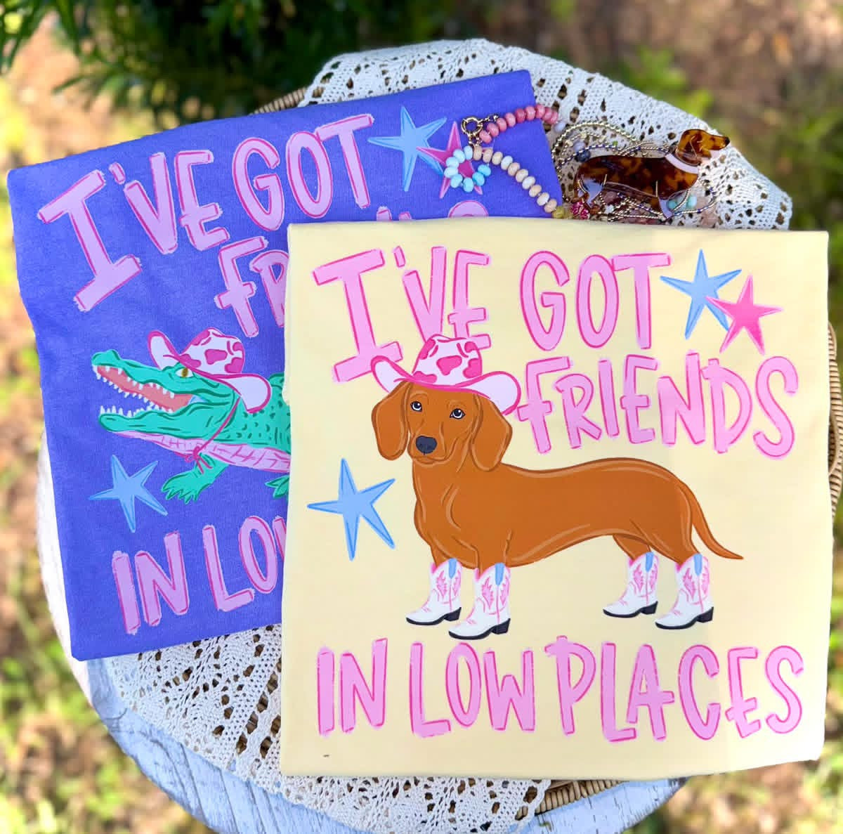 I've Got Friends in Low Places Comfort Color Short Sleeve