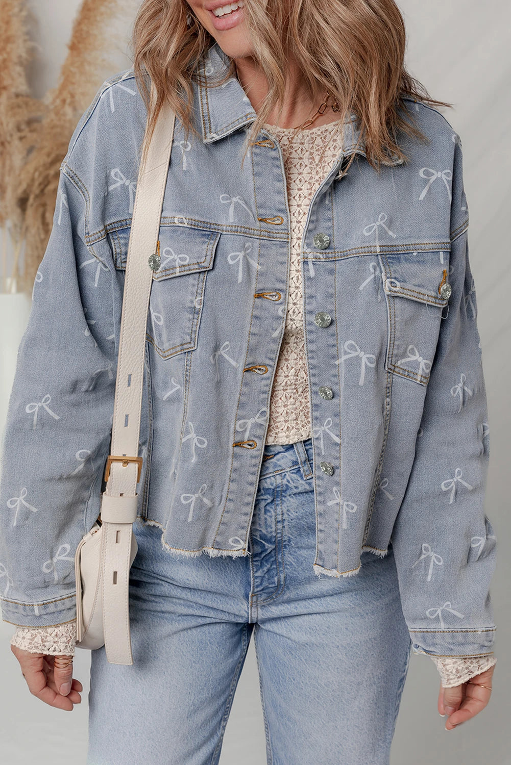 PRE-ORDER Blue Jean Bows Denim Jacket