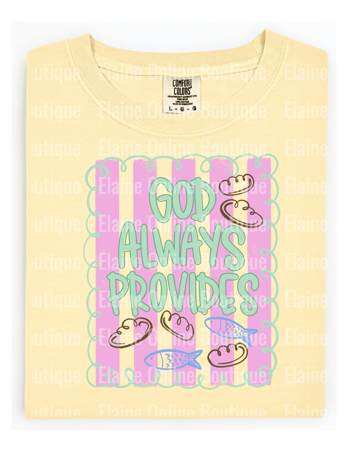 God Always Provides Comfort Color Short Sleeve