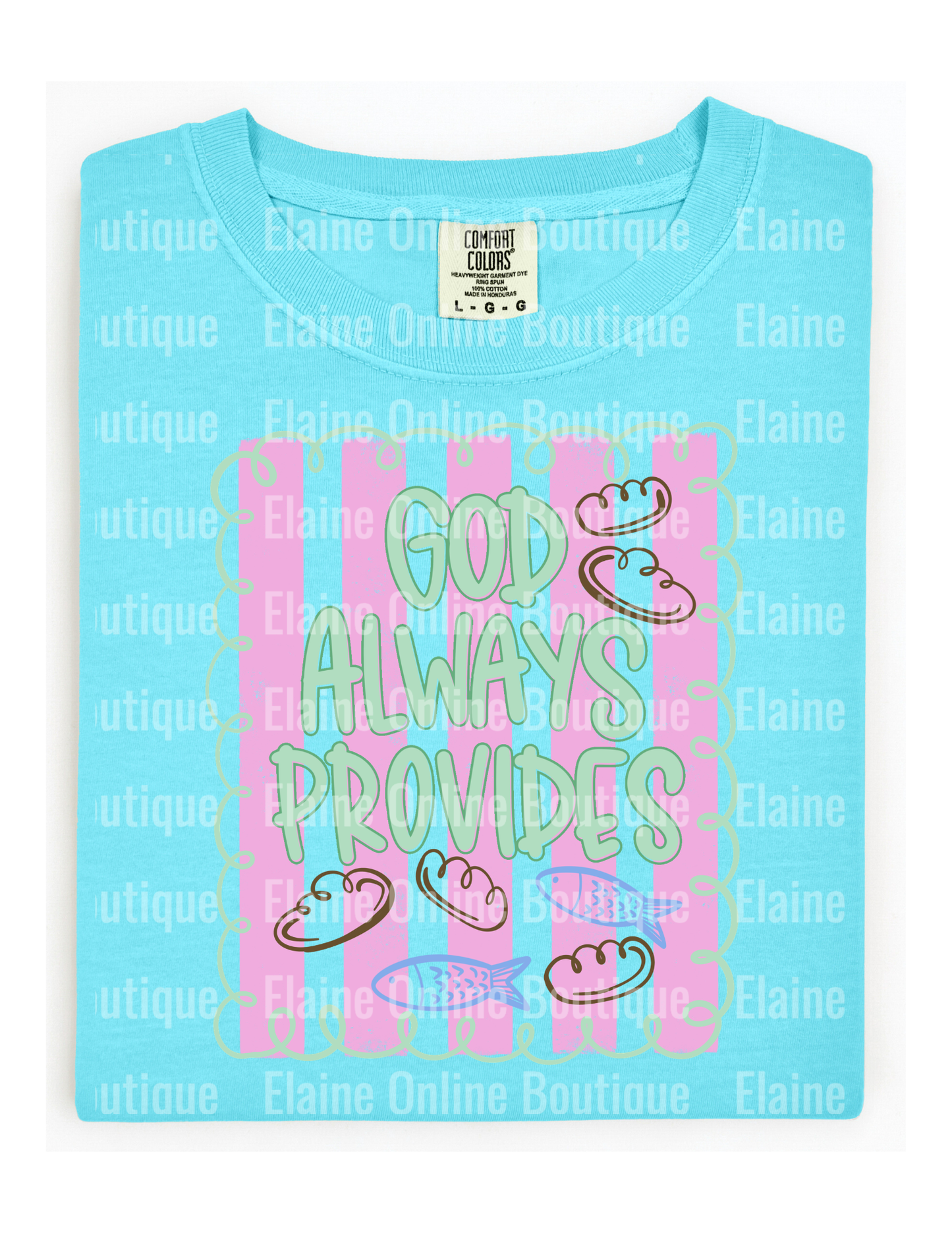 God Always Provides Comfort Color Short Sleeve