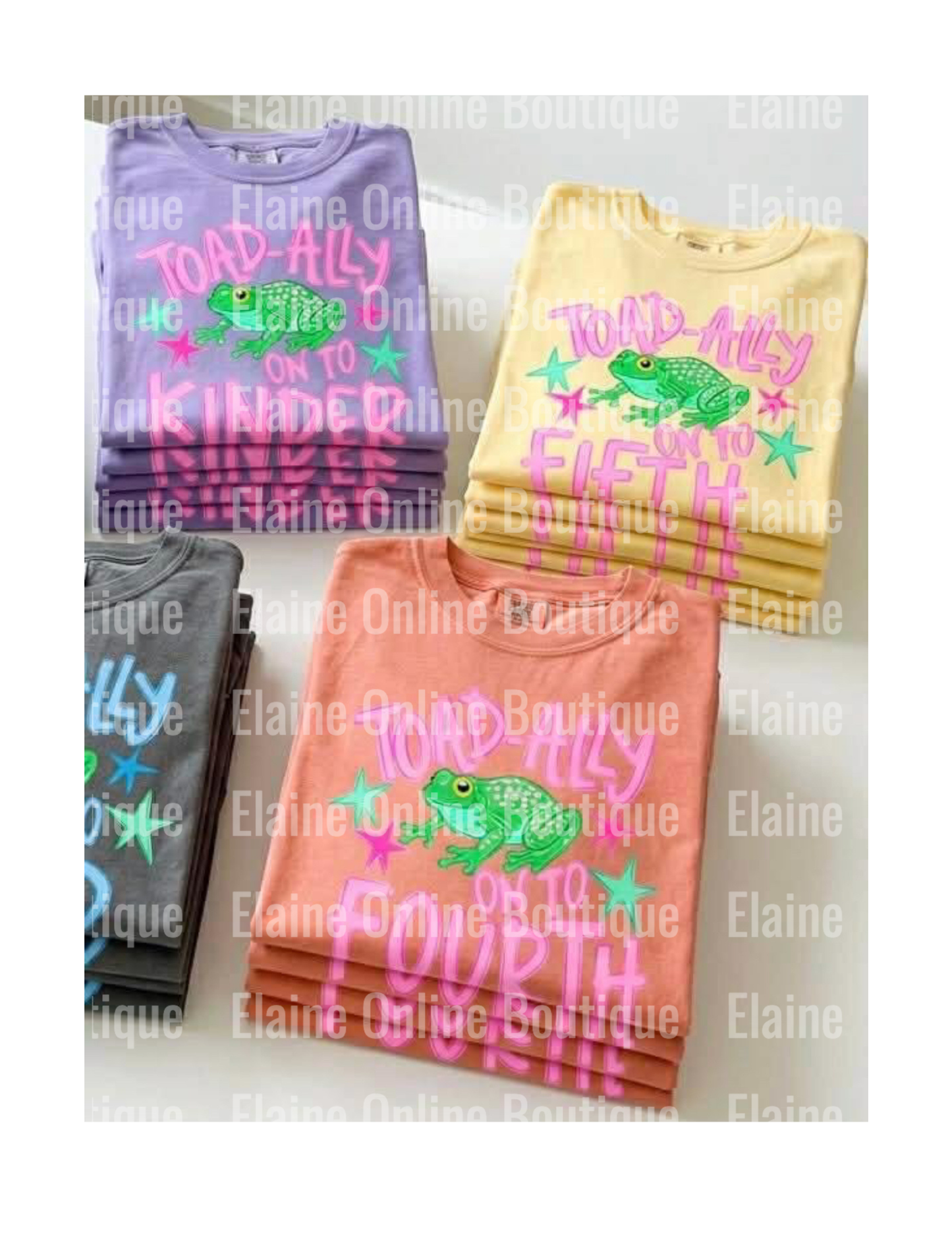 Toad-ally on to *grade*/ Toad-ally the End of the Year Comfort Color Short Sleeve