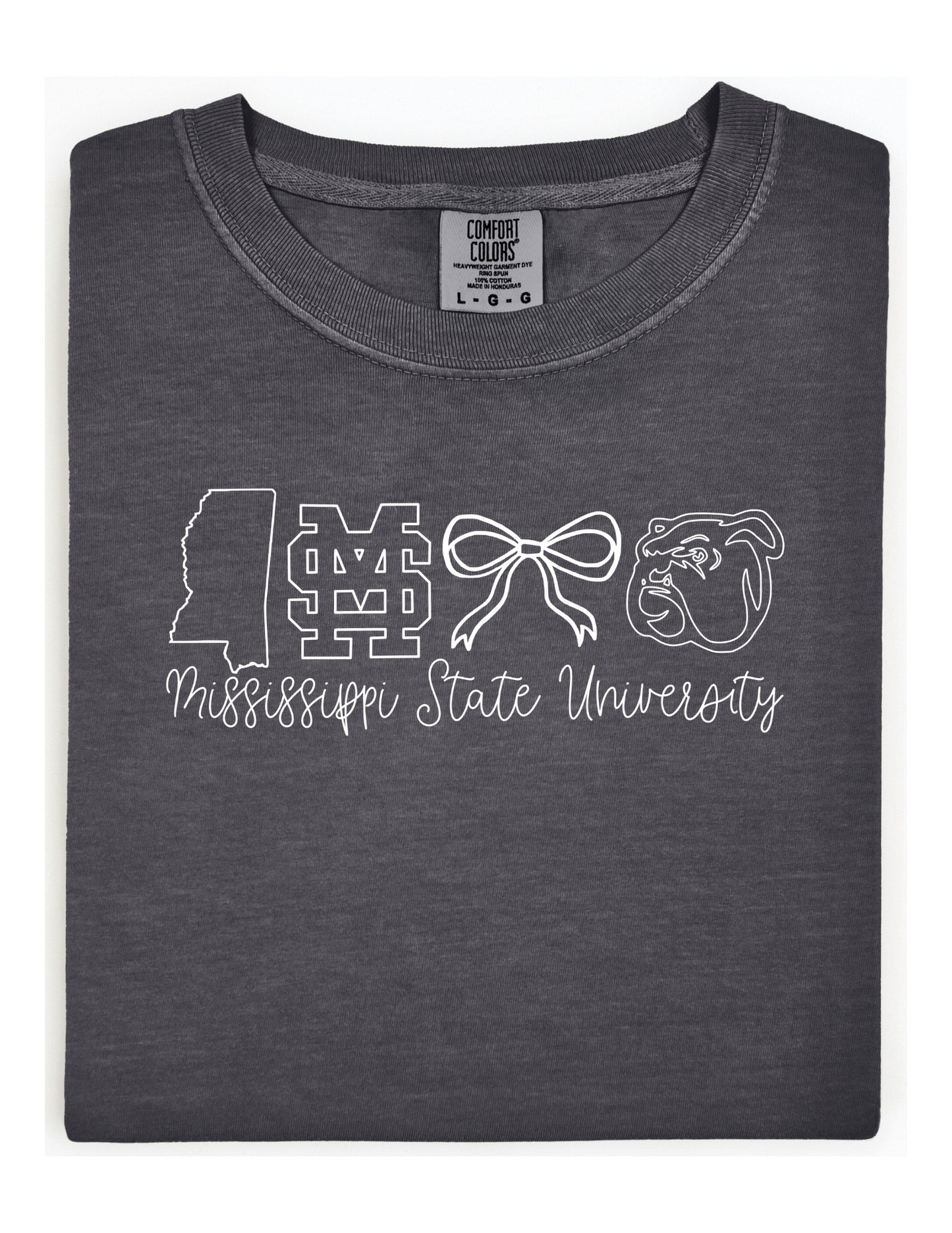 Mississippi State University Comfort Color Short Sleeve