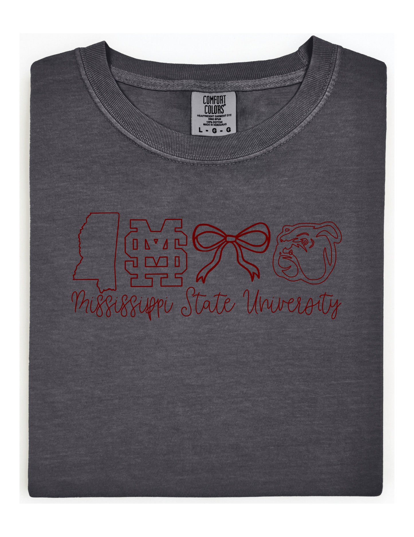 Mississippi State University Comfort Color Short Sleeve