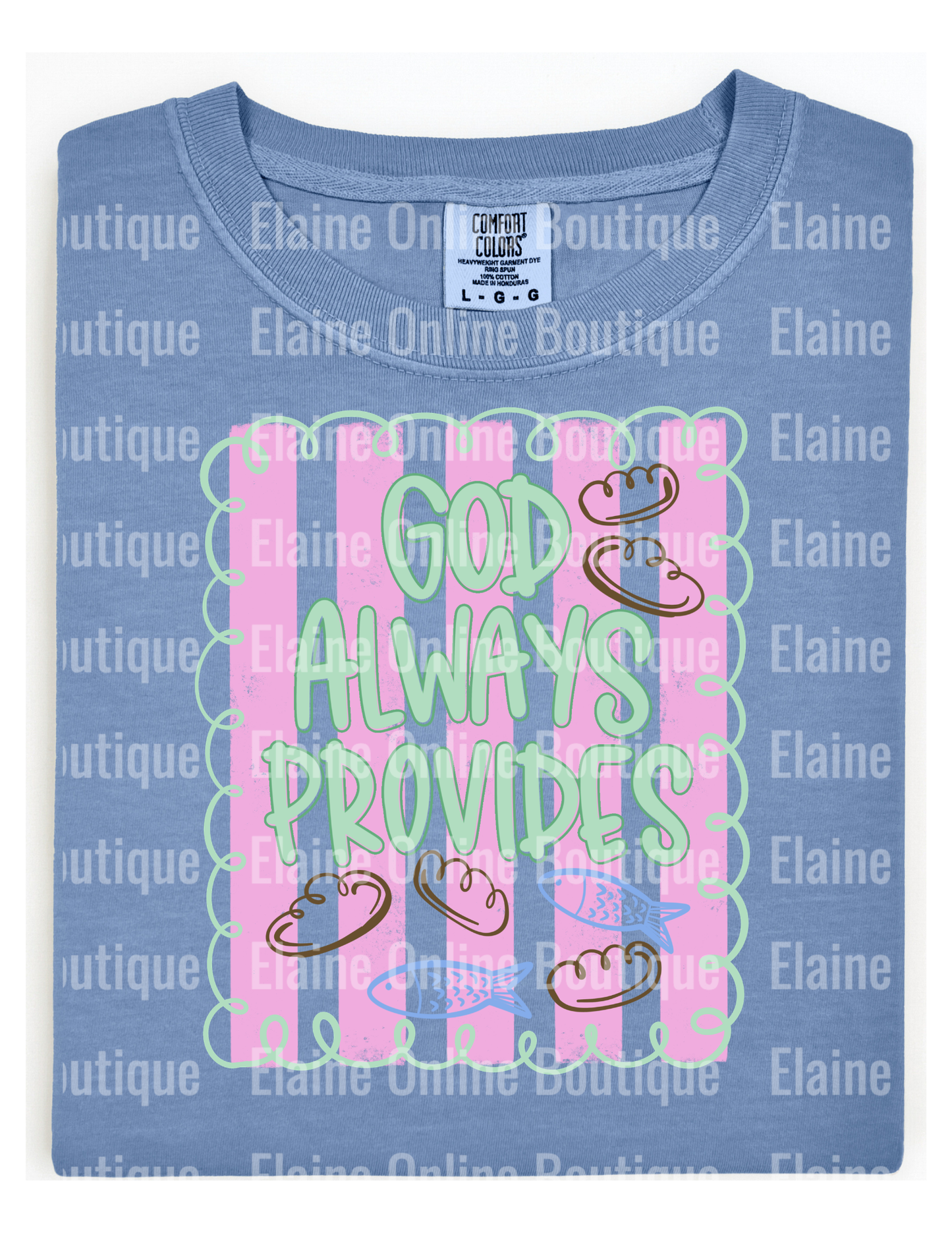 God Always Provides Comfort Color Short Sleeve