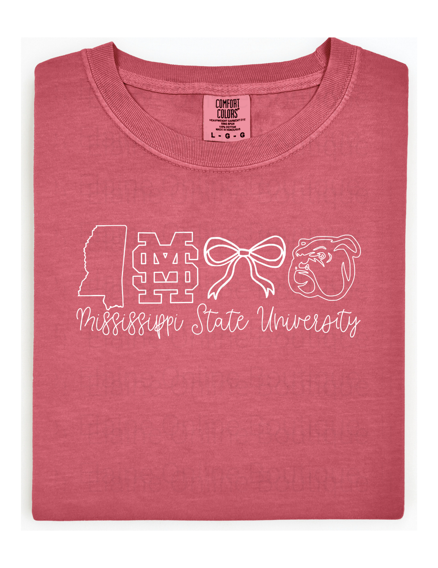 Mississippi State University Comfort Color Short Sleeve