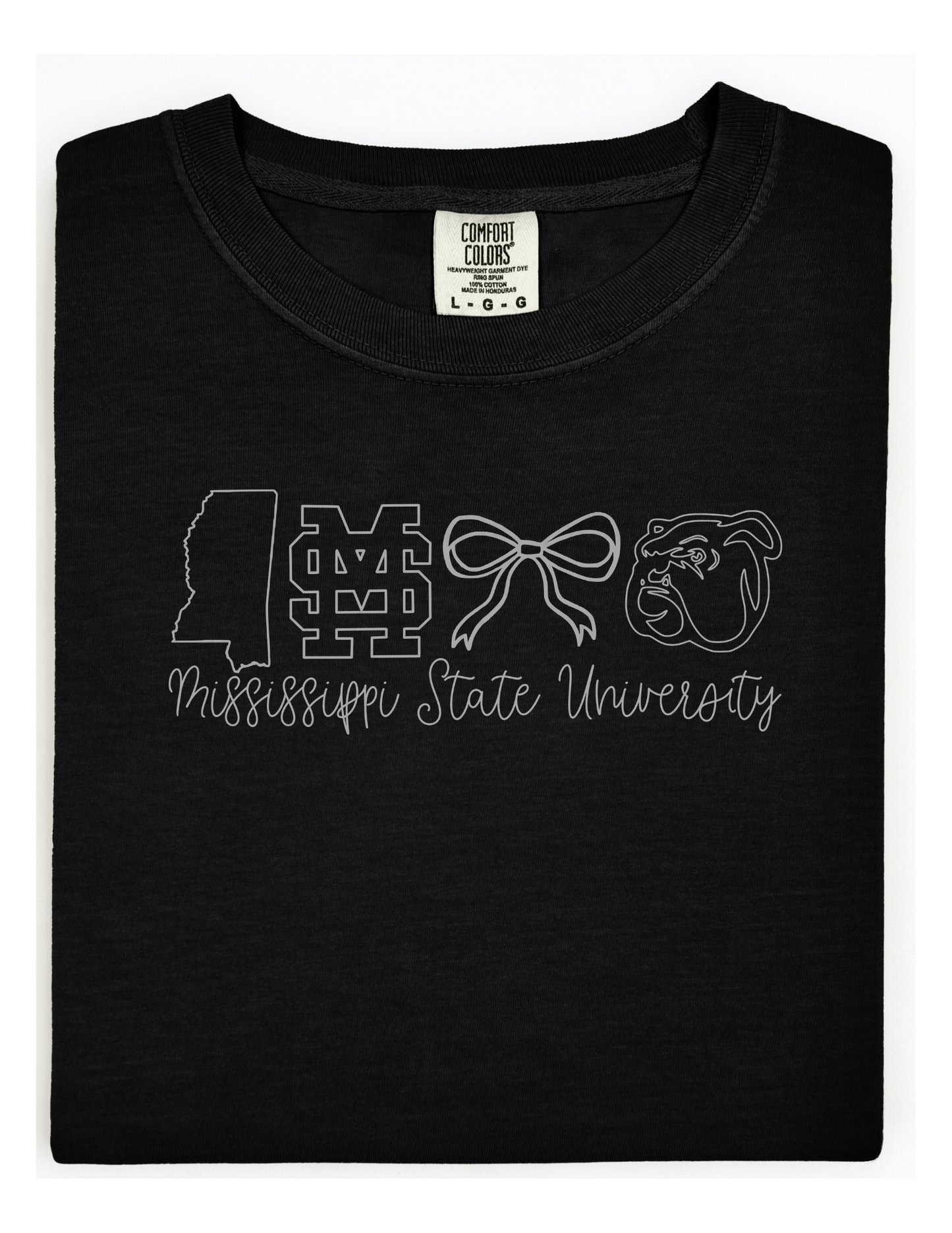 Mississippi State University Comfort Color Short Sleeve