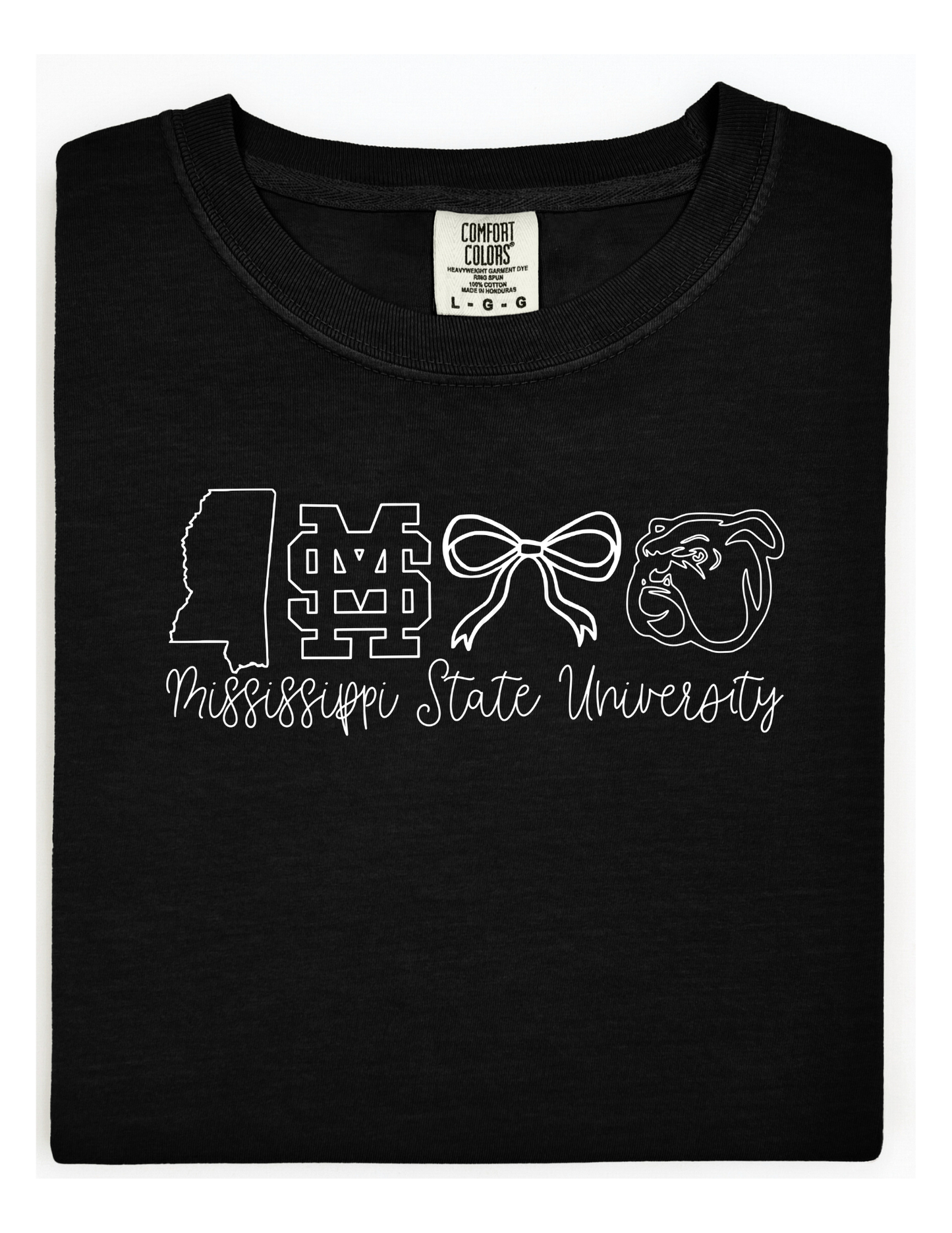 Mississippi State University Comfort Color Short Sleeve