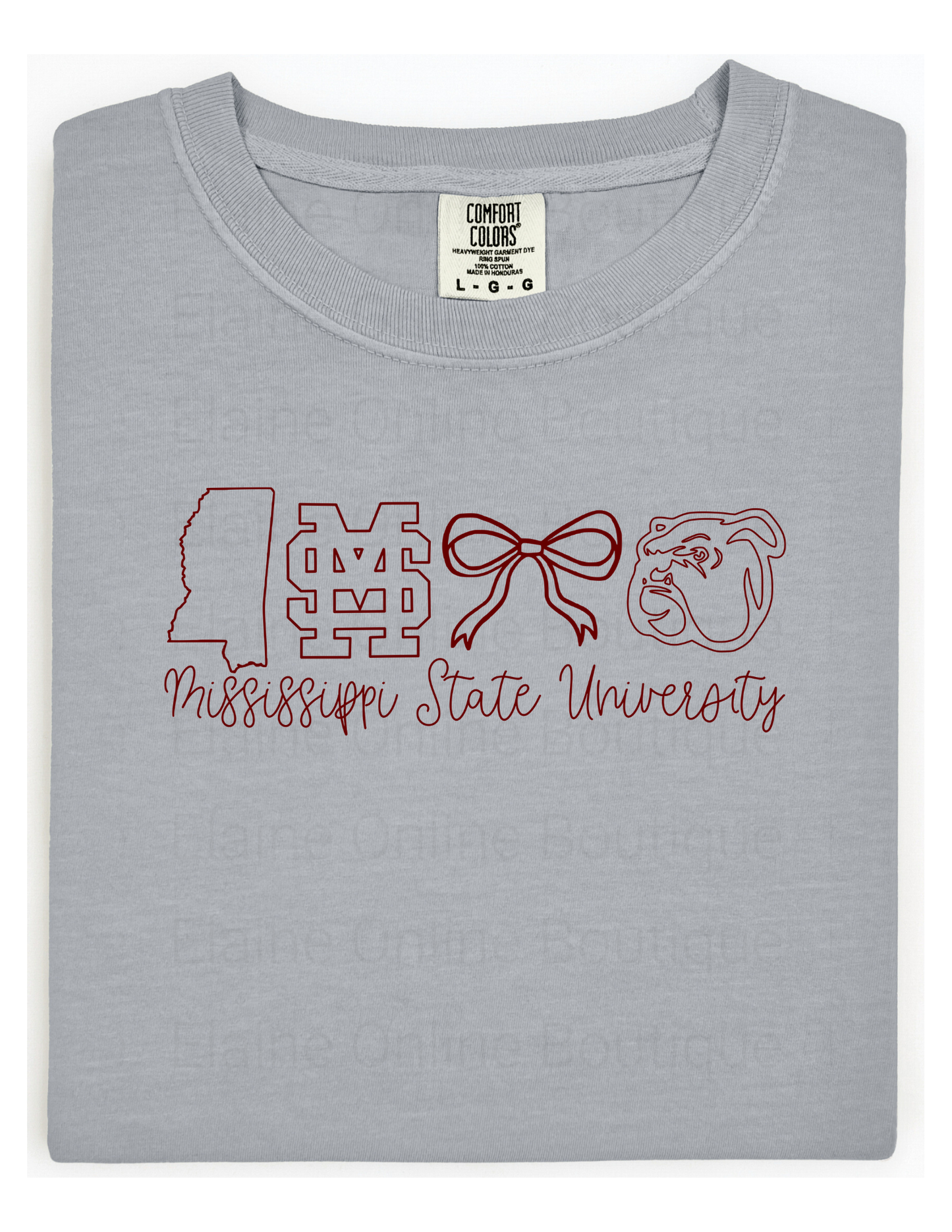 Mississippi State University Comfort Color Short Sleeve