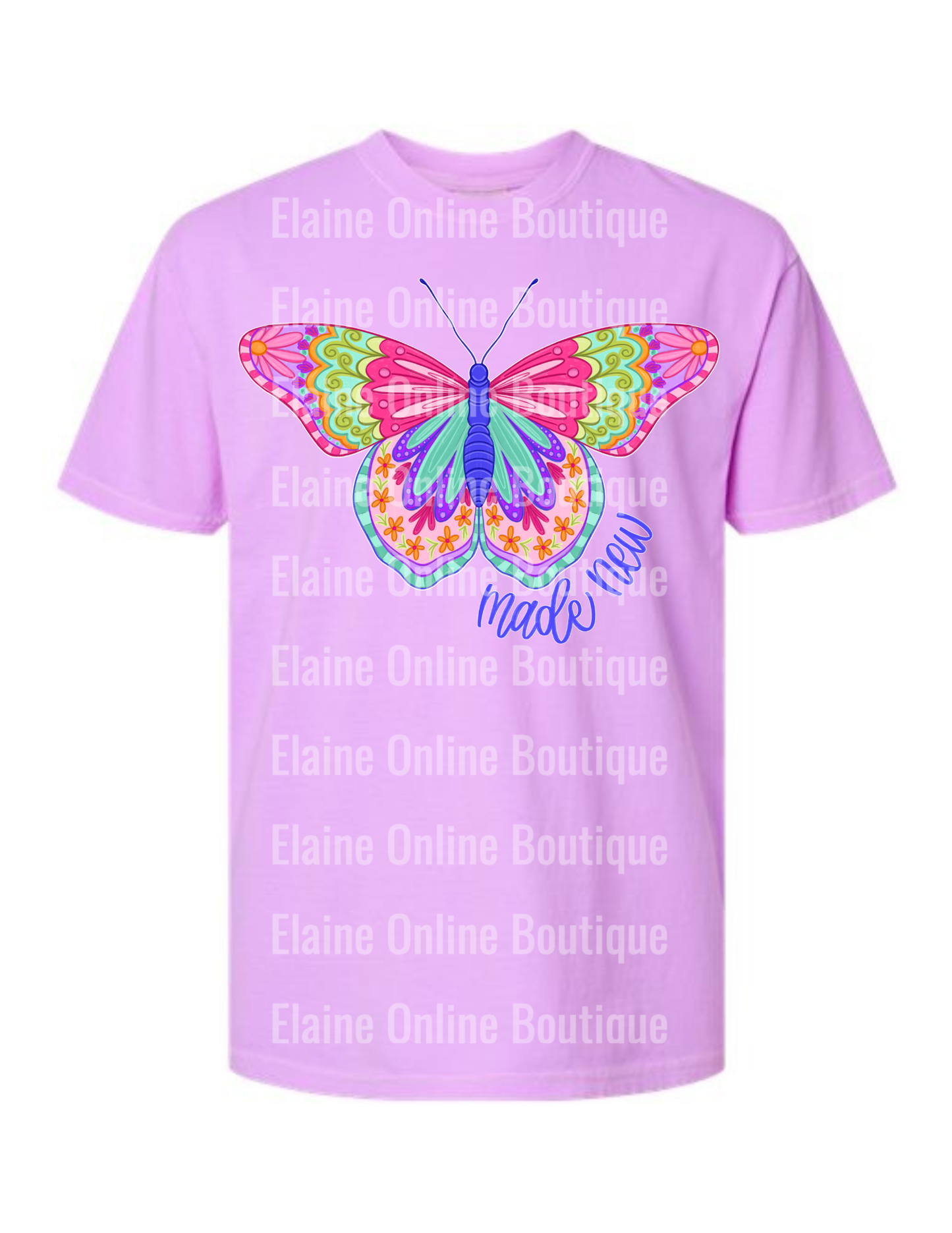 Made New Butterfly Comfort Color Short Sleeve