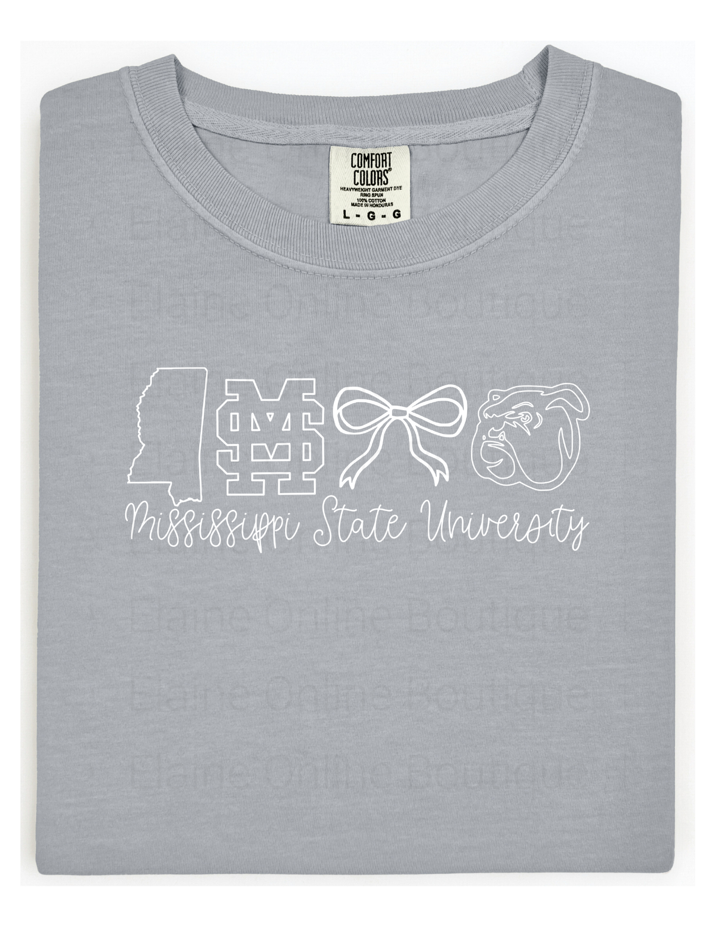 Mississippi State University Comfort Color Short Sleeve