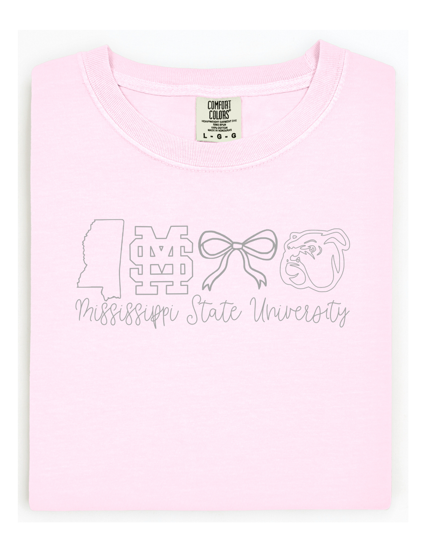 Mississippi State University Comfort Color Short Sleeve