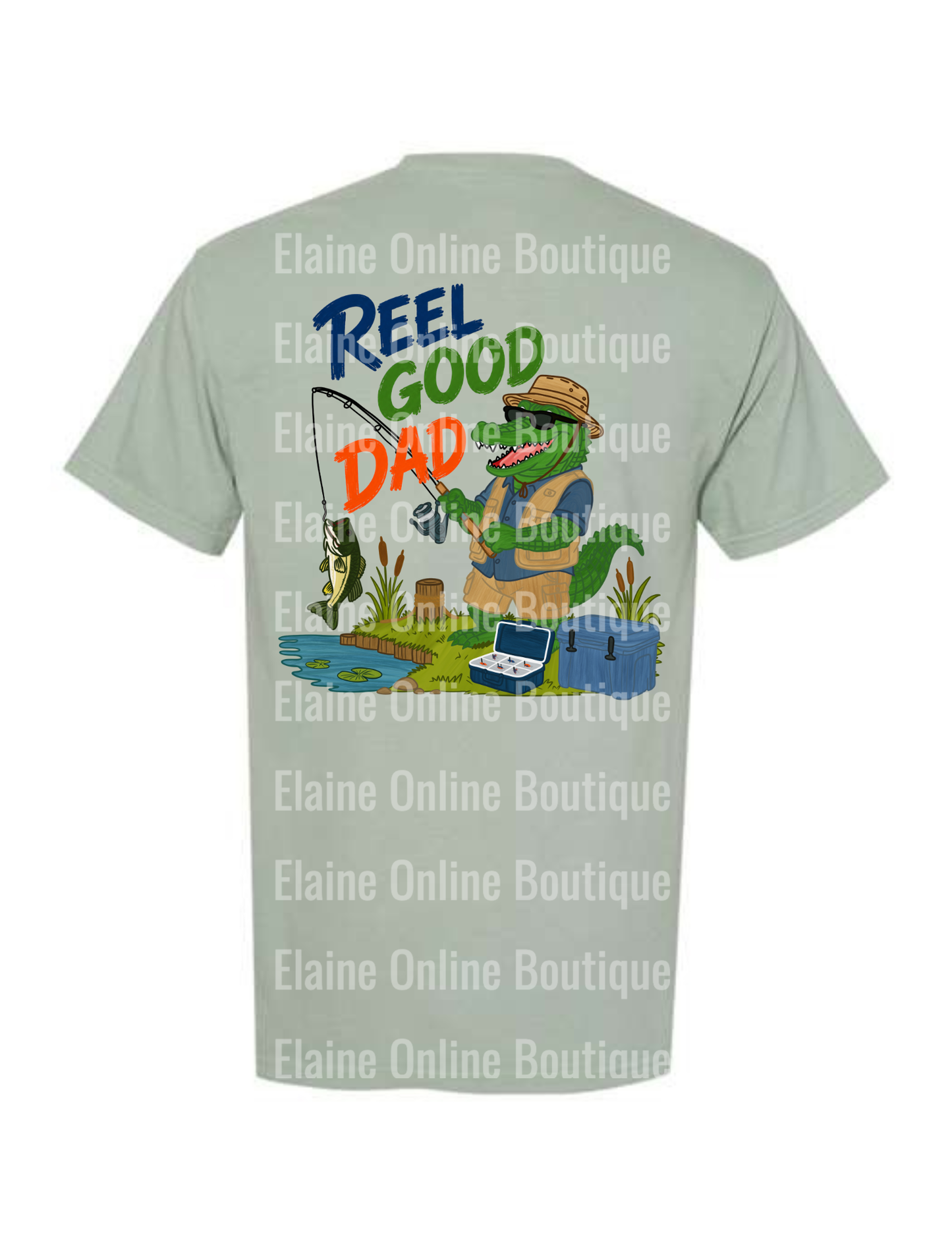 Reel Good Dad Comfort Color Pocket Short Sleeve