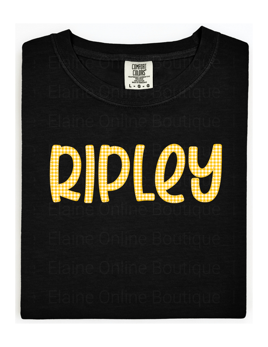 Ripley Gingham Comfort Color Short Sleeve