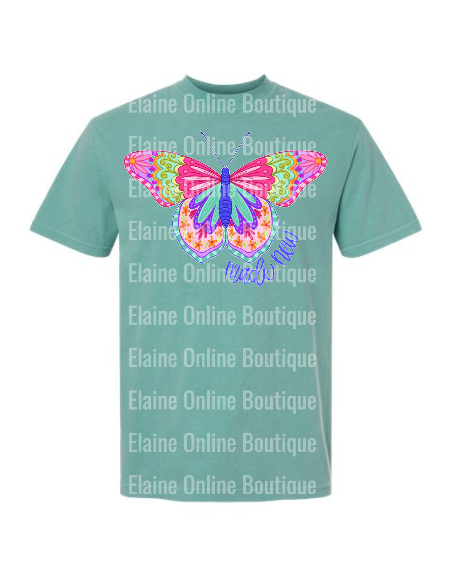 Made New Butterfly Comfort Color Short Sleeve