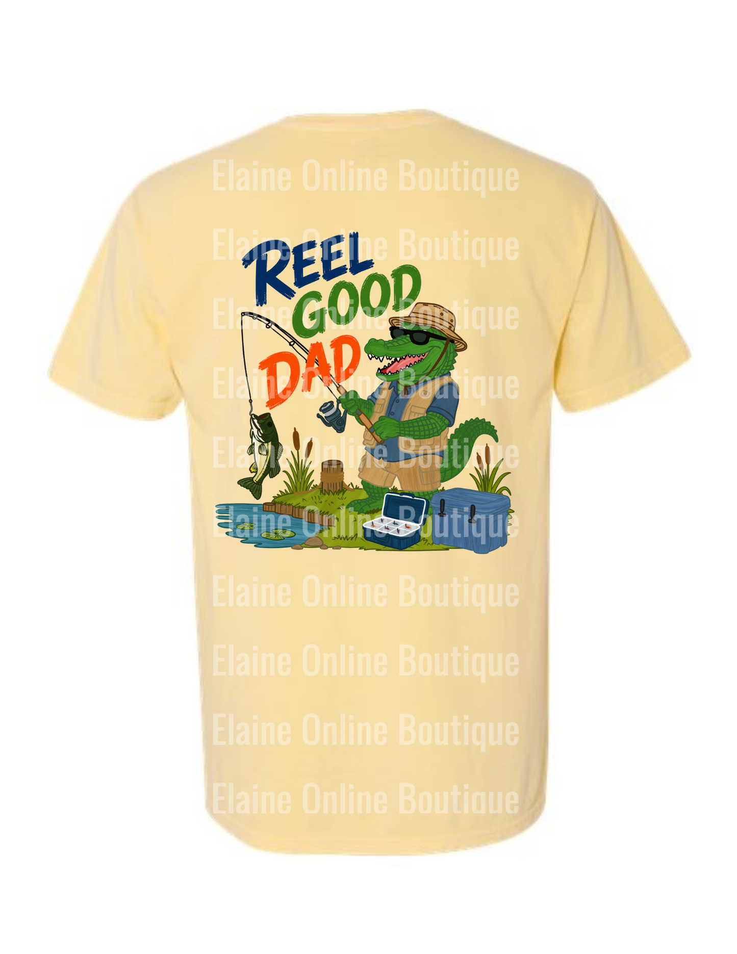 Reel Good Dad Comfort Color Pocket Short Sleeve