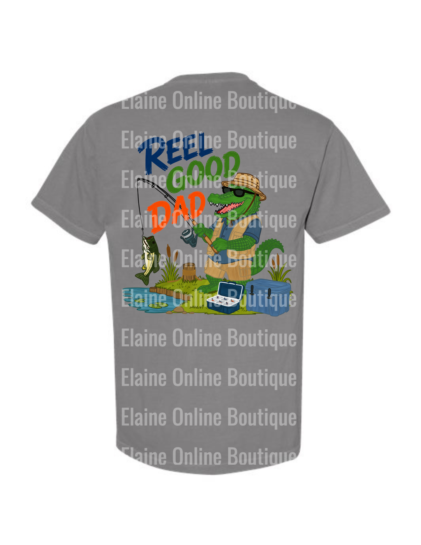 Reel Good Dad Comfort Color Pocket Short Sleeve