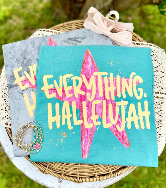 Everything or Motherhood Hallelujah Comfort Color Short Sleeve