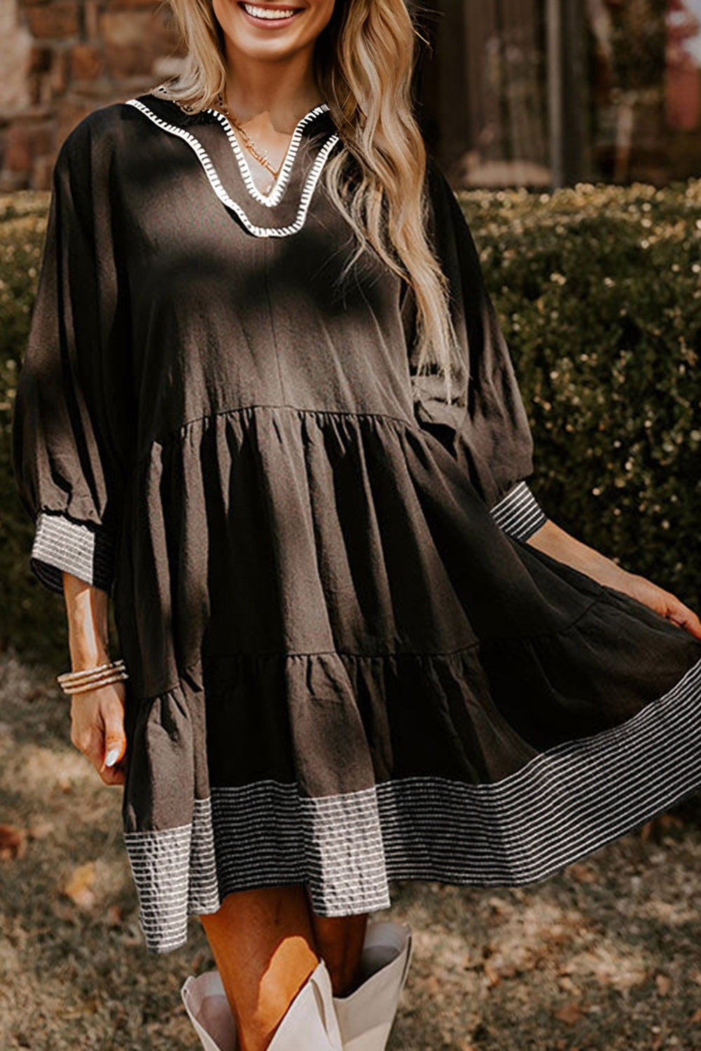 PRE-ORDER Black Make You Mine Dress