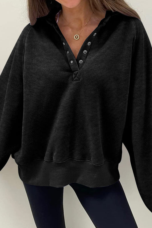 PRE-ORDER Blackout Button Up Pullover