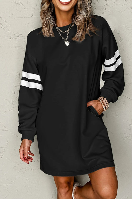 PRE-ORDER Black Varsity Dress