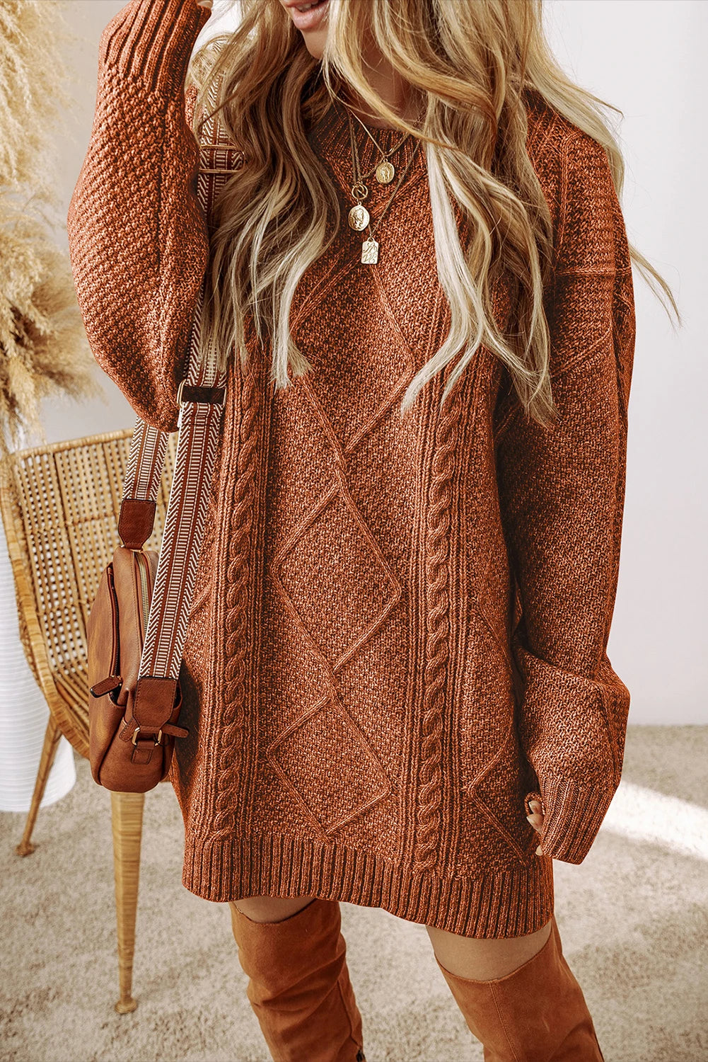 PRE-ORDER Coffee Sweater Dress