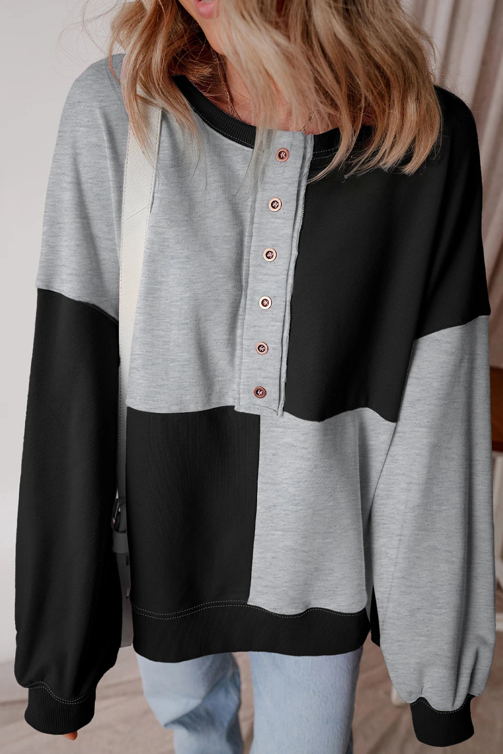 PRE-ORDER Graphite Colorblock Sweatshirt