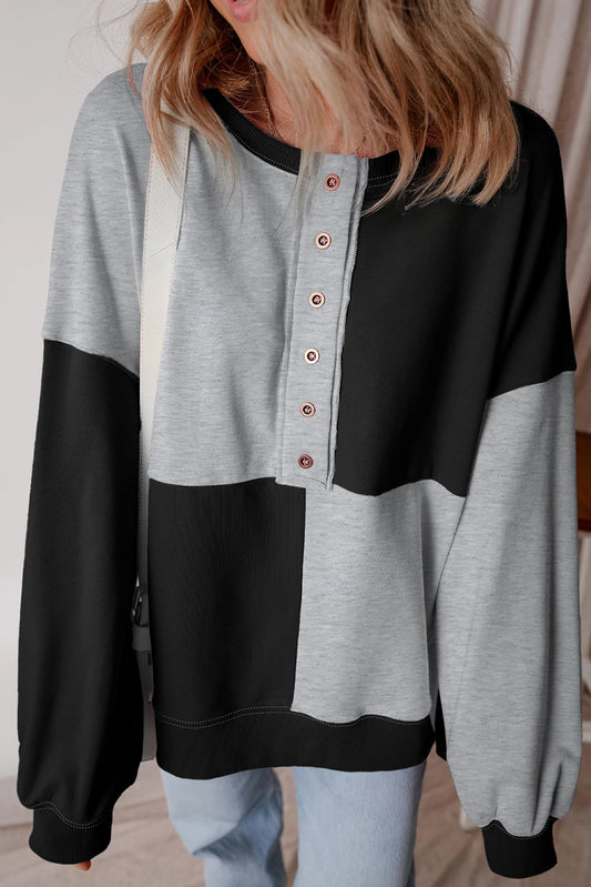 PRE-ORDER Graphite Colorblock Sweatshirt