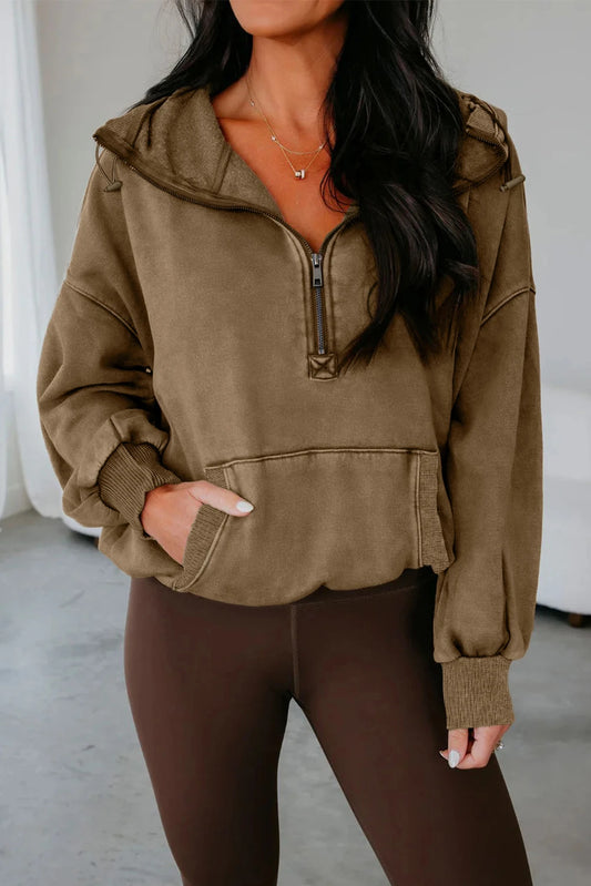 PRE-ORDER Elmwood Half Zip Baggy Hoodie