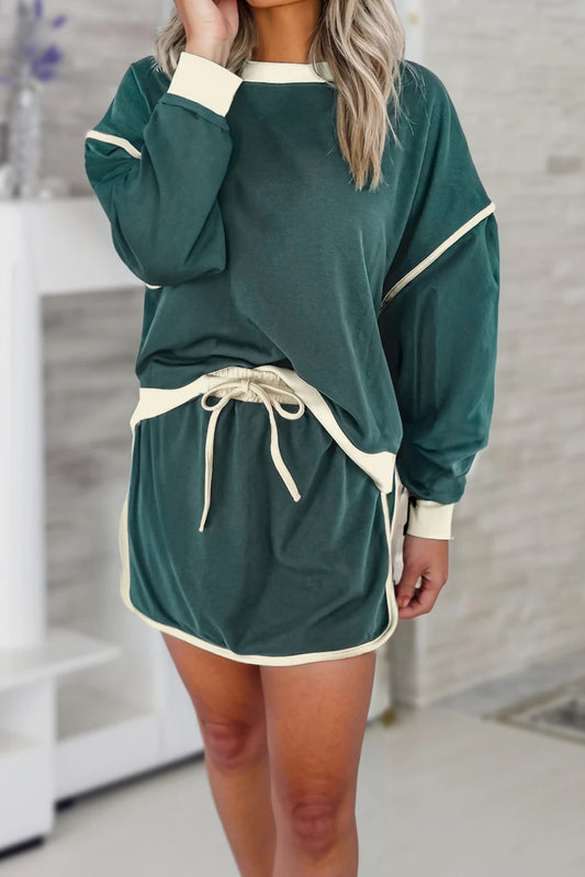 PRE-ORDER Evergreen Pullover Skort Set