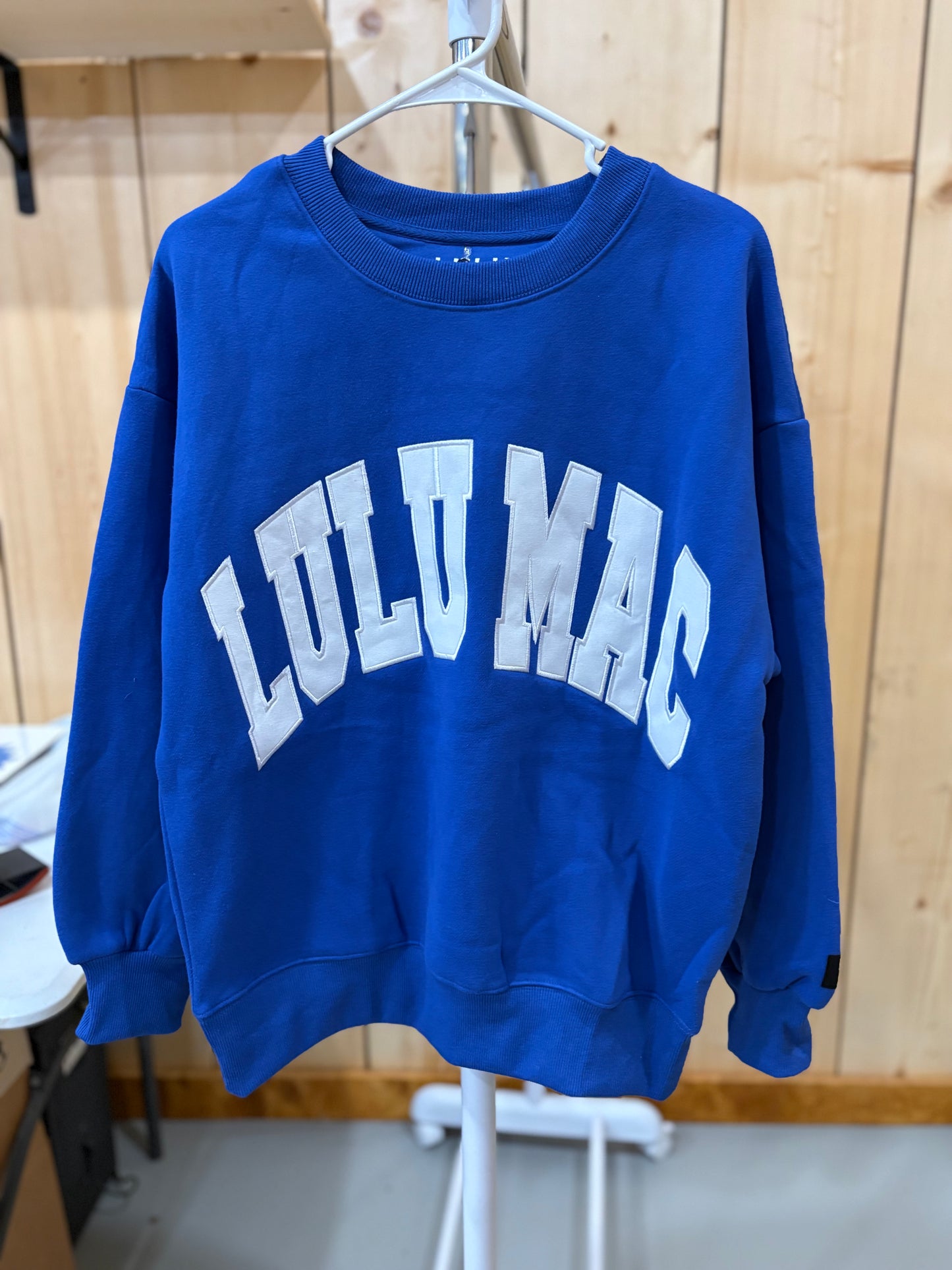 LULU MAC Royal Blue/White Sweatshirt