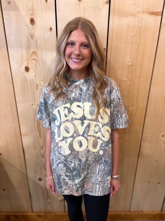 Jesus Loves You Camo Tee