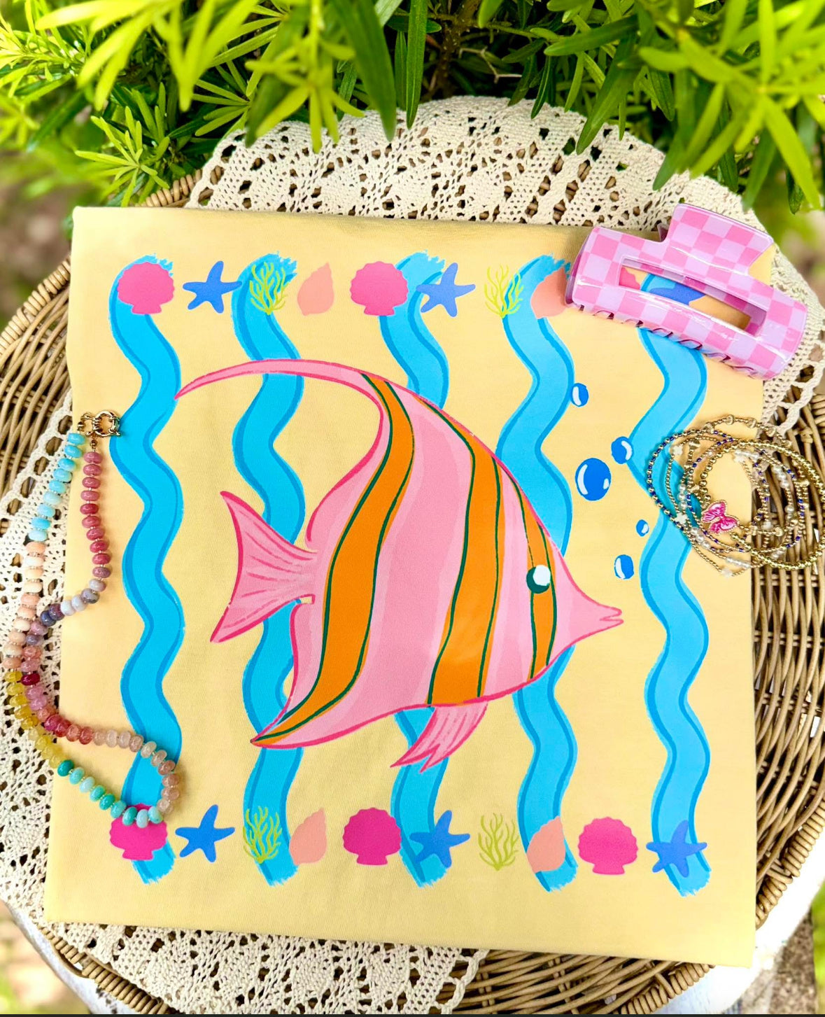 Summer Fish Comfort Color Short Sleeve