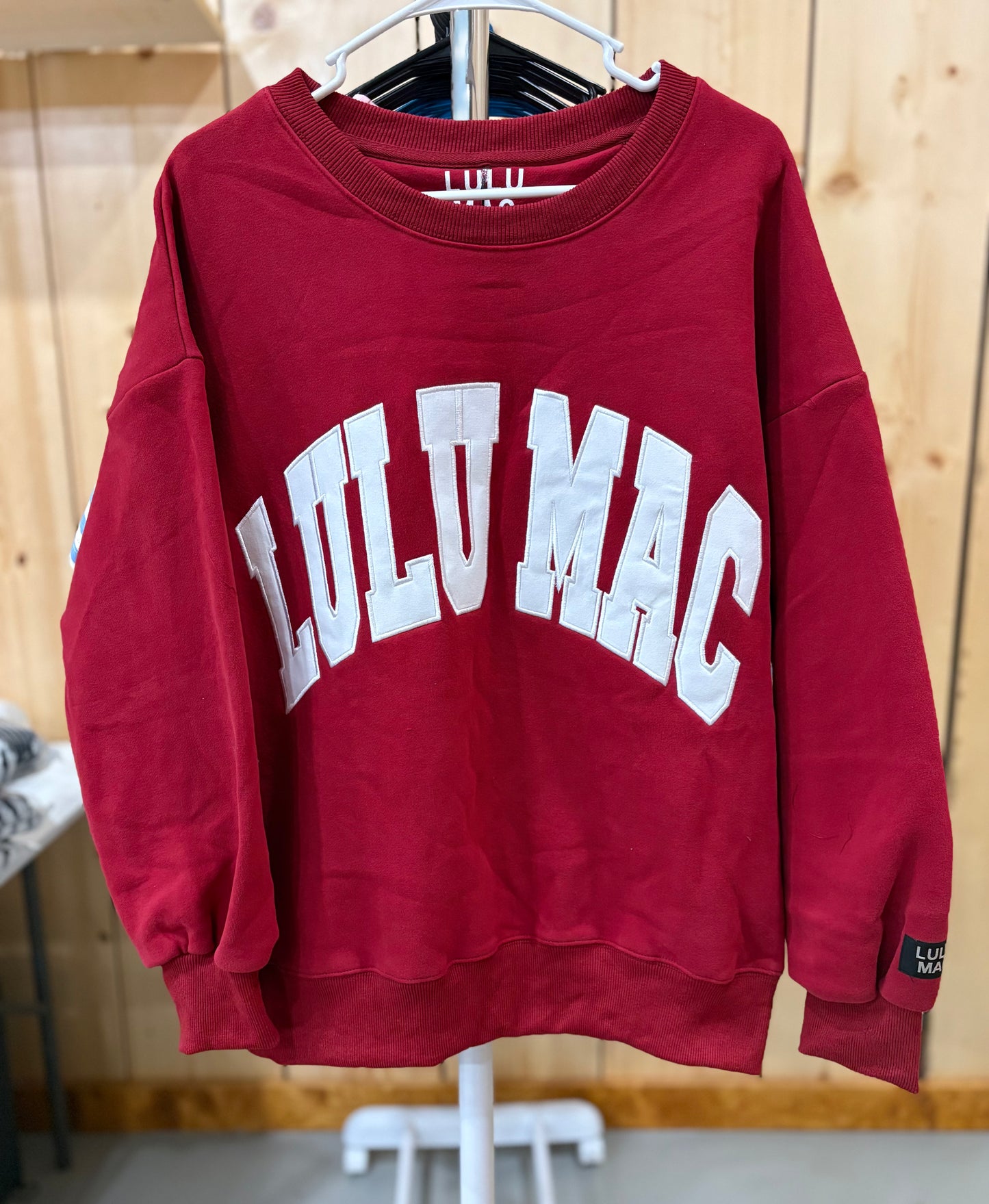 LULU MAC Crimson/White Sweatshirt