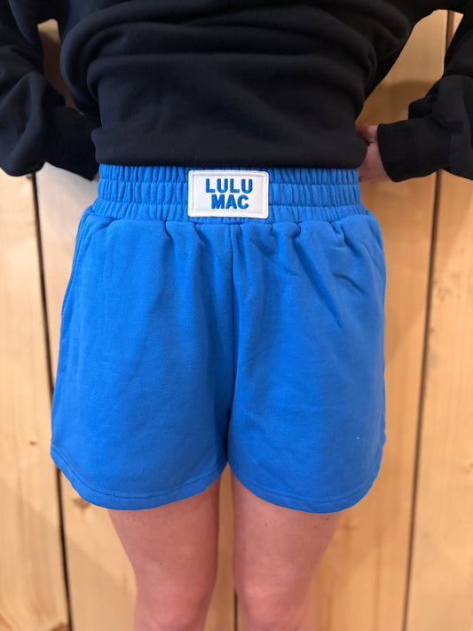 LULU MAC Blue Terry Cloth Shorts
