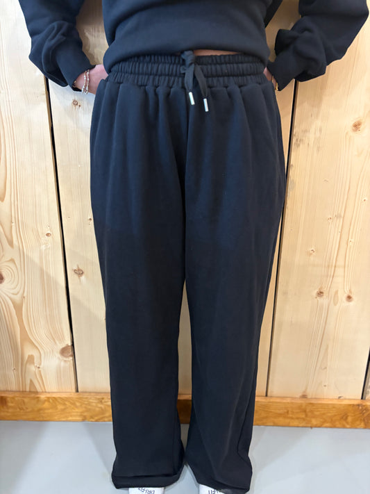 LULU MAC Black Terry Cloth Pants