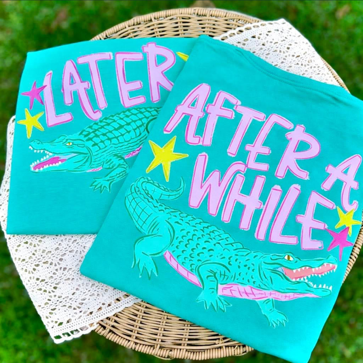 Later Gator After While Crocodile Comfort Color Short Sleeve