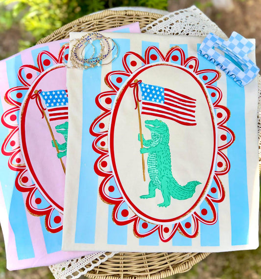 Frame Flag Gator Comfort Color Short Sleeve/Tank