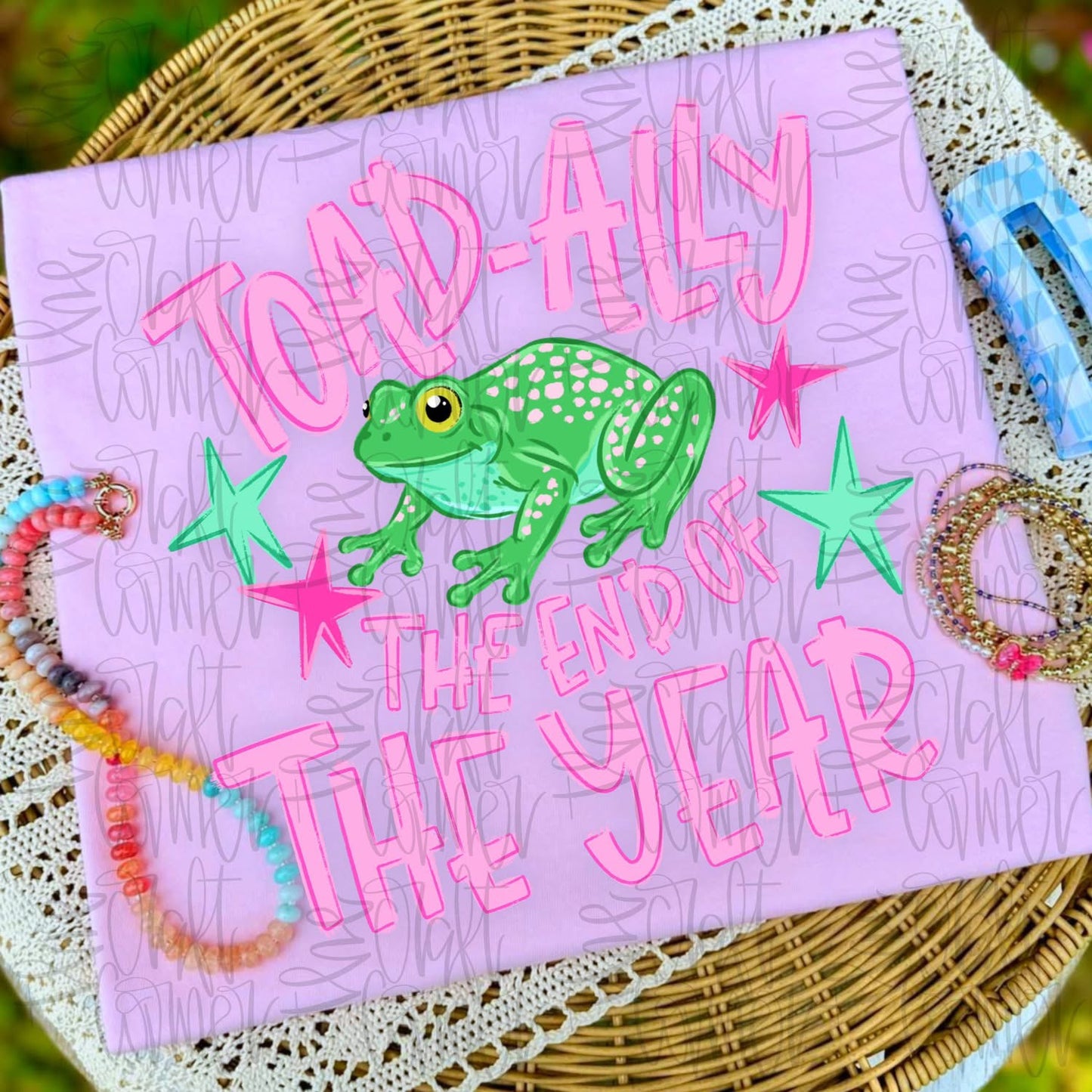 Toad-ally on to *grade*/ Toad-ally the End of the Year Comfort Color Short Sleeve