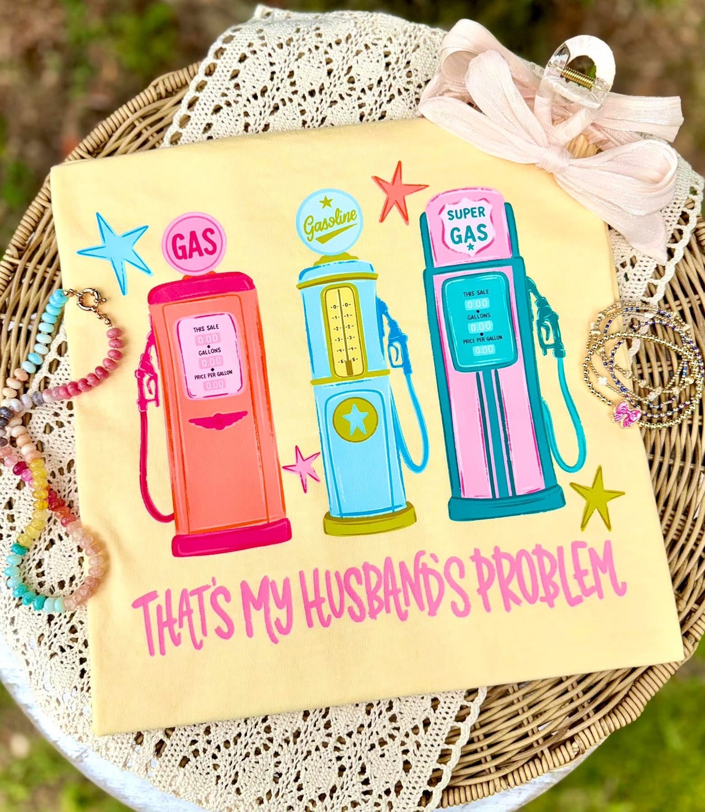 That's My Husband's Problem Comfort Color Short Sleeve/Tank Top