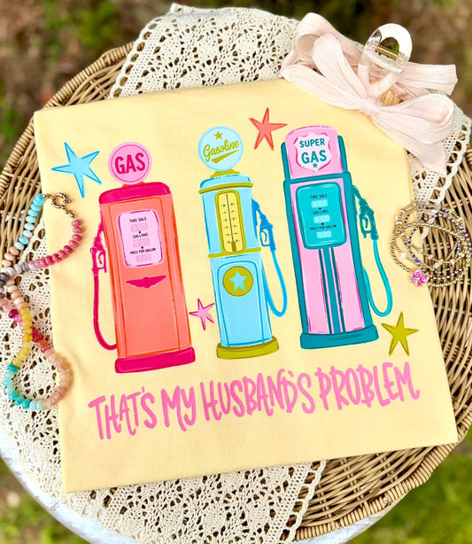 That's My Husband's Problem Comfort Color Short Sleeve/Tank Top