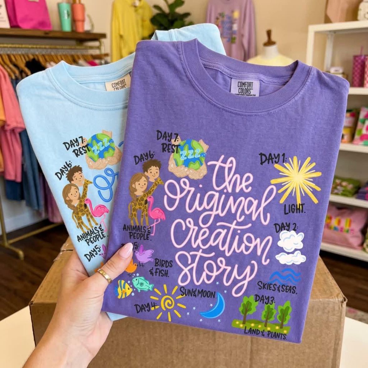 The Creation Story Comfort Color Short Sleeve