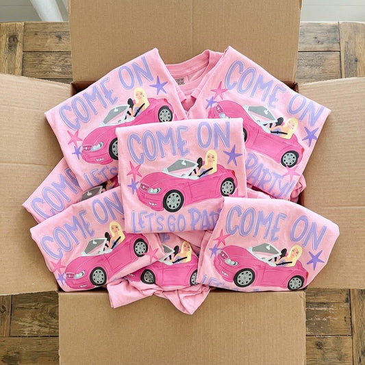 Come On Barbie, Let's Go Party Comfort Color Short Sleeve