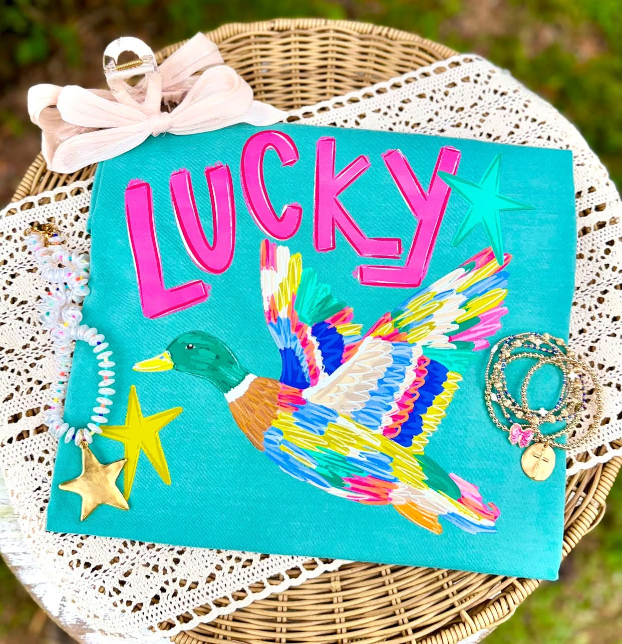 Lucky Duck Comfort Color Short Sleeve